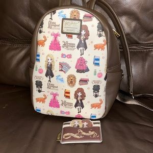 Harry Potter loungefly backpack and wallet